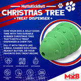 SodaPup Christmas Tree Durable Rubber Chew Toy & Treat Dispenser