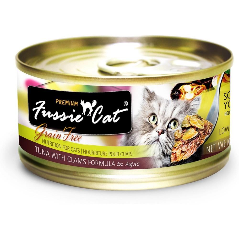 Fussie Cat Premium Tuna with Clams Formula in Aspic Canned Food Fussie Cat Premium Tuna with Clams Formula in Aspic Canned Food