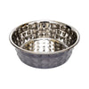 JoJo Modern Pets Black Pearl Eco-Chic Hammered Stainless Steel Dog Bowl