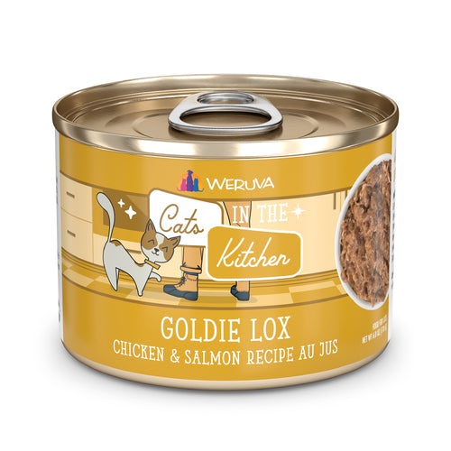 Weruva Goldie Lox Chicken and Salmon Recipe Au Jus Canned Cat Food