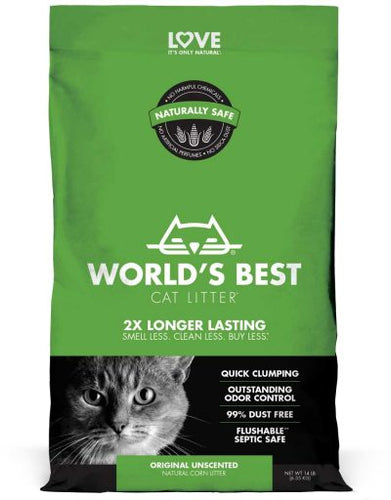 World's Best Original Unscented Clumping Cat Litter (15-lb)