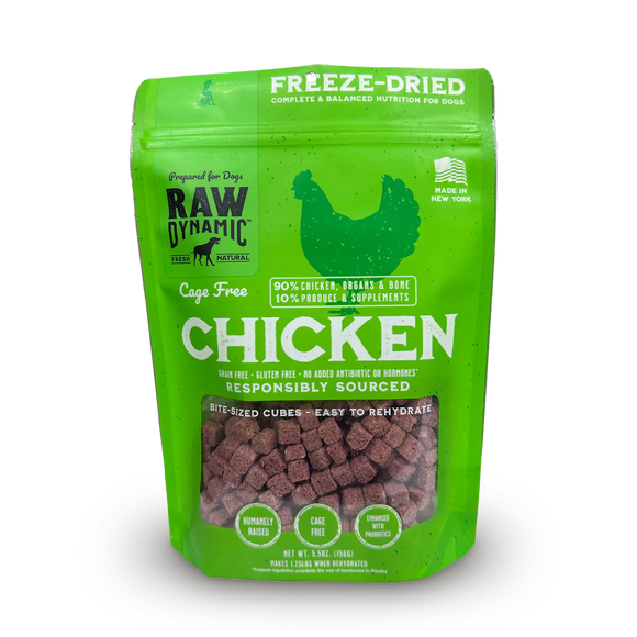 Raw Dynamic Freeze Dried Raw Chicken Fromula for Dogs