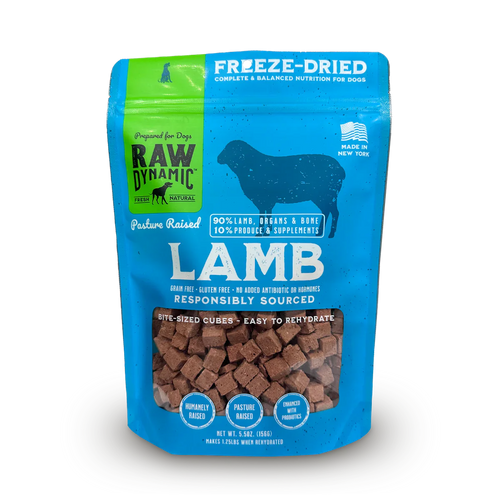 Raw Dynamic Freeze Dried Raw Lamb Fromula for Dogs