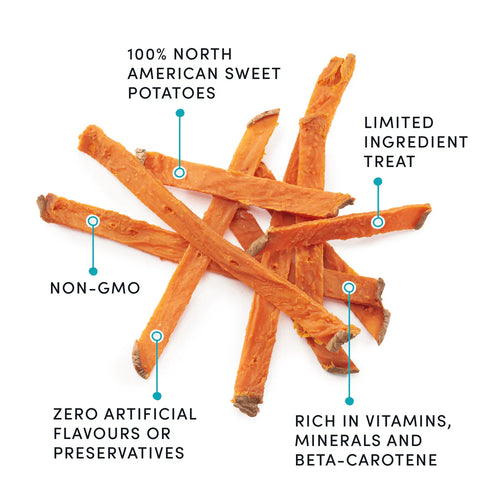 Crumps Naturals Sweet Potato Fries Dog Treats