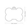 MyFamily Id Tag Hushtag Collection Aluminium Black Bone With Orange Rubber