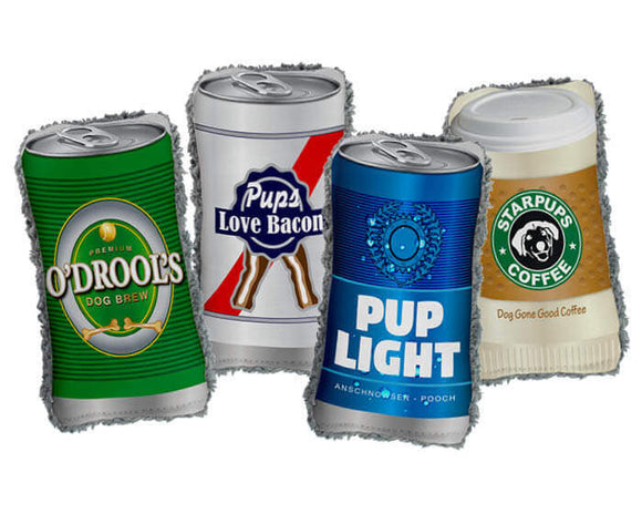 Cycle Dog Duraplush BrewGear Cans Dog Toy