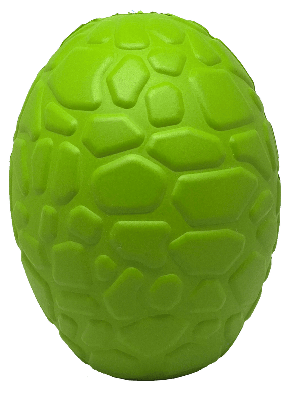 SodaPup Dinosaur Egg Durable Rubber Chew Toy & Treat Dispenser