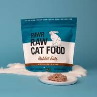 RAWR Rabbit Eats Raw Cat Food