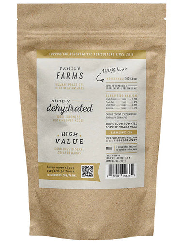 Farm Hounds Boar Jerky Strips Dog Treats