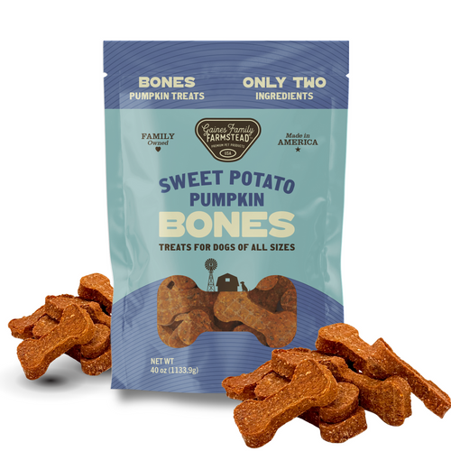 Gaines Family Farmstead Sweet Potato and Pumpkin Bones Treats For Dogs