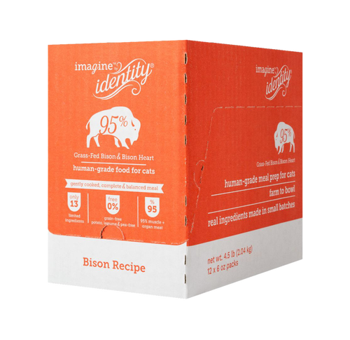 Identity Pet Imagine 95% Bison Gently Cooked Cat Food Recipe