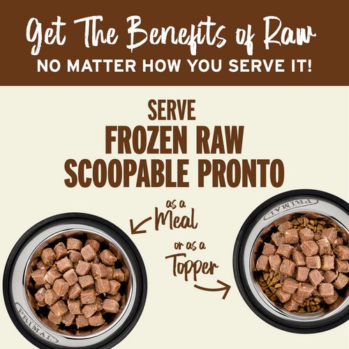 Primal Frozen Raw Scoopable Pronto Dog Food Puppy Recipe