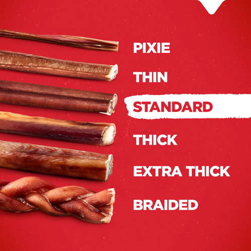 Natural Farm 6 Inch Standard Bully Sticks Dog Treats