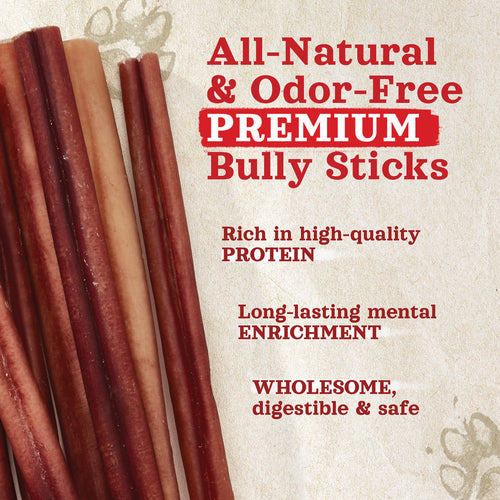 Natural Farm 6 Inch Standard Bully Sticks Dog Treats