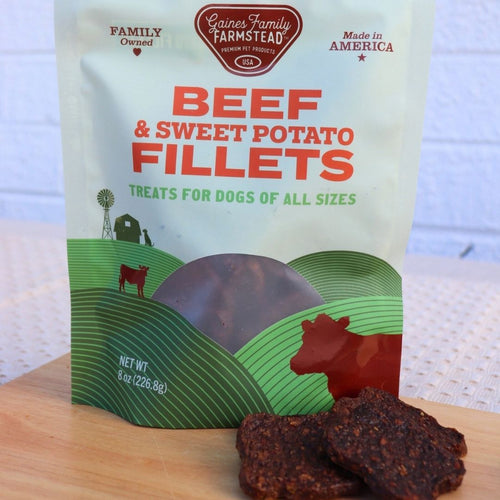 Gaines Family Farmstead Beef & Sweet Potato Fillets Dog Treats