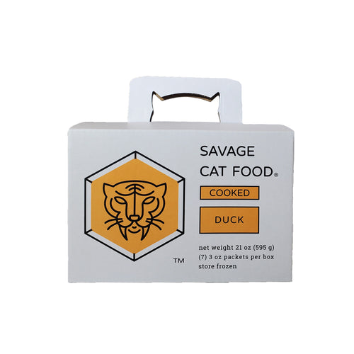 Savage Cat Food Cooked Duck Box