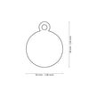 MyFamily Basic Big Aluminum Purple Circle ID Tag
