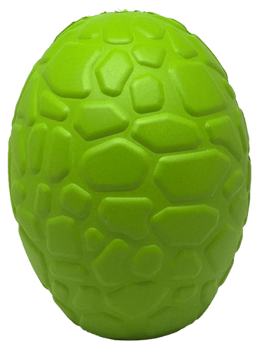 SodaPup Dinosaur Egg Durable Rubber Chew Toy & Treat Dispenser